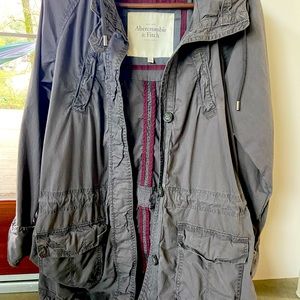 Abercrombie & Fitch parka/jacket size small, worn once, gray